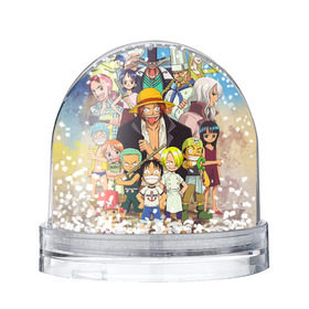 Снежный шар с принтом One Piece в Петрозаводске, Пластик | Изображение внутри шара печатается на глянцевой фотобумаге с двух сторон | anime | one piece | аниме | ван пис