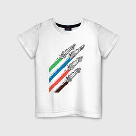 Детская футболка хлопок с принтом Назад в будущее в Петрозаводске, 100% хлопок | круглый вырез горловины, полуприлегающий силуэт, длина до линии бедер | Тематика изображения на принте: 