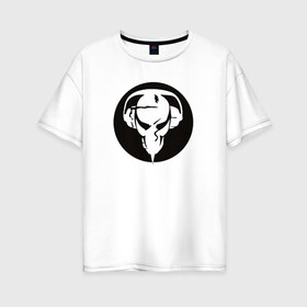 Женская футболка хлопок Oversize с принтом Pirate в Петрозаводске, 100% хлопок | свободный крой, круглый ворот, спущенный рукав, длина до линии бедер
 | dnb | jungle | пиратская станция