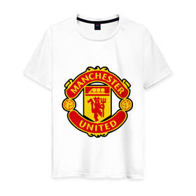 Мужская футболка хлопок с принтом Rooney в Петрозаводске, 100% хлопок | прямой крой, круглый вырез горловины, длина до линии бедер, слегка спущенное плечо. | football | manchester | manchester united | rooney | манчестер | футбол