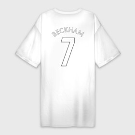 Платье-футболка хлопок с принтом Beckham в Петрозаводске,  |  | beckham | football | manchester | manchester united | манчестер | футбол