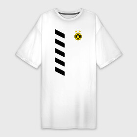 Платье-футболка хлопок с принтом Borussia Reus в Петрозаводске,  |  | borussia | borussia dortmund | bvb | football | reus | боруссия | фк | футбол