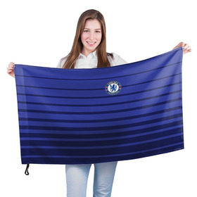 Флаг 3D с принтом Chelsea Zola в Петрозаводске, 100% полиэстер | плотность ткани — 95 г/м2, размер — 67 х 109 см. Принт наносится с одной стороны | chelsea | football | zola | фк | футбол | челси