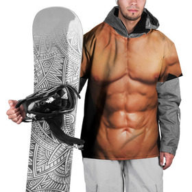 Накидка на куртку 3D с принтом Идеальное тело в Петрозаводске, 100% полиэстер |  | Тематика изображения на принте: идеальное | пресс | спорт | тело | торс