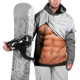Накидка на куртку 3D с принтом Идеальное тело в Петрозаводске, 100% полиэстер |  | Тематика изображения на принте: идеальное | пресс | спорт | тело | торс