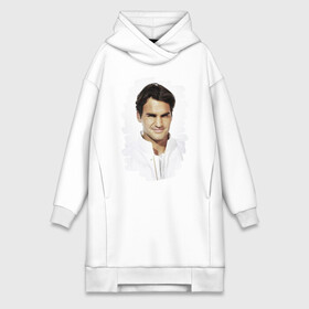 Платье-худи хлопок с принтом Roger Federer в Петрозаводске,  |  | roger federer | роджер федерер | теннис | чемпион