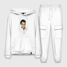 Мужской костюм хлопок с толстовкой с принтом Roger Federer в Петрозаводске,  |  | roger federer | роджер федерер | теннис | чемпион
