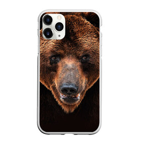 Чехол для iPhone 11 Pro матовый с принтом Медведь в Петрозаводске, Силикон |  | бурый | гризли | животные | медведь | мишка