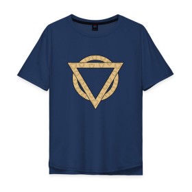 Мужская футболка хлопок Oversize с принтом Enter Shikari Triangle в Петрозаводске, 100% хлопок | свободный крой, круглый ворот, “спинка” длиннее передней части | enter shikari | triangle