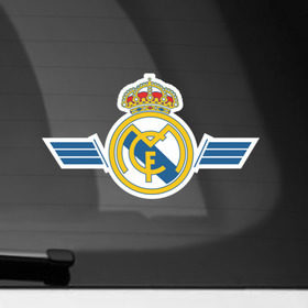 Наклейка на автомобиль с принтом Real Madrid в Петрозаводске, ПВХ |  | Тематика изображения на принте: real madrid | игра | реал мадрид | спорт | футбол