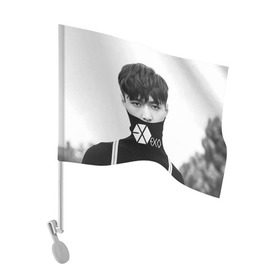 Флаг для автомобиля с принтом Exo в Петрозаводске, 100% полиэстер | Размер: 30*21 см | k pop | kpop | ехо | кай | кей поп | корейская попса | корея | кпоп | экзо | эксо