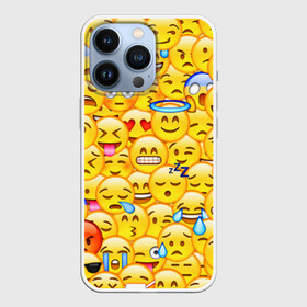 Чехол для iPhone 13 Pro с принтом Emoji в Петрозаводске,  |  | emoji | смайлы | эмоджи