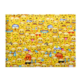 Обложка для студенческого билета с принтом Emoji в Петрозаводске, натуральная кожа | Размер: 11*8 см; Печать на всей внешней стороне | Тематика изображения на принте: emoji | смайлы | эмоджи