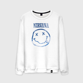Мужской свитшот хлопок с принтом Nirvana sky в Петрозаводске, 100% хлопок |  | cobain | kurt | nirvana | кобейн | курт | нирвана