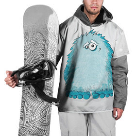 Накидка на куртку 3D с принтом Йети в Петрозаводске, 100% полиэстер |  | Тематика изображения на принте: yeti | ети | йети | монстр | монстрик | снежный человек | чудовище