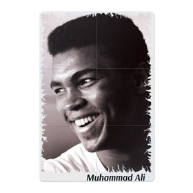 Магнитный плакат 2Х3 с принтом Мухаммед Али (Muhammad Ali) в Петрозаводске, Полимерный материал с магнитным слоем | 6 деталей размером 9*9 см | Тематика изображения на принте: мухаммед али