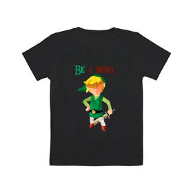 Детская футболка хлопок с принтом Link (The Legend of Zelda) в Петрозаводске, 100% хлопок | круглый вырез горловины, полуприлегающий силуэт, длина до линии бедер | the legend of zelda | wii | wiiu | игры