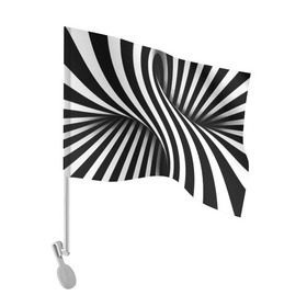 Флаг для автомобиля с принтом Оптические иллюзии в Петрозаводске, 100% полиэстер | Размер: 30*21 см | глюк | иллюзия | мем | оптика | орнамент | узор