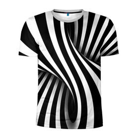 Мужская футболка 3D спортивная с принтом Оптические иллюзии в Петрозаводске, 100% полиэстер с улучшенными характеристиками | приталенный силуэт, круглая горловина, широкие плечи, сужается к линии бедра | глюк | иллюзия | мем | оптика | орнамент | узор