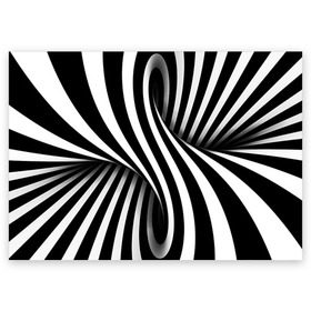 Поздравительная открытка с принтом Оптические иллюзии в Петрозаводске, 100% бумага | плотность бумаги 280 г/м2, матовая, на обратной стороне линовка и место для марки
 | глюк | иллюзия | мем | оптика | орнамент | узор