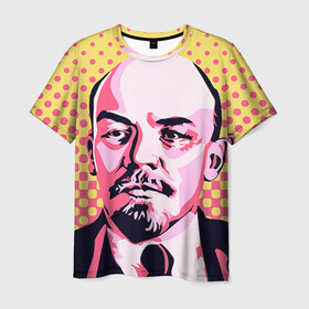 Мужская футболка 3D с принтом Поп-арт. Ленин в Петрозаводске, 100% полиэфир | прямой крой, круглый вырез горловины, длина до линии бедер | lenin | ильич | ленин | поп арт | ретро | ссср | товарищ