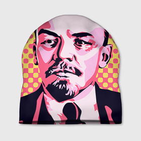 Шапка 3D с принтом Поп-арт. Ленин в Петрозаводске, 100% полиэстер | универсальный размер, печать по всей поверхности изделия | lenin | ильич | ленин | поп арт | ретро | ссср | товарищ