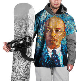 Накидка на куртку 3D с принтом Ленин по мотивам Ван Гога в Петрозаводске, 100% полиэстер |  | Тематика изображения на принте: lenin | ван гог | ильич | ленин | ретро | ссср | товарищ