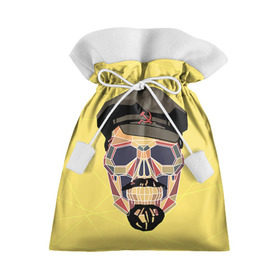 Подарочный 3D мешок с принтом Полигональный череп Ленина в Петрозаводске, 100% полиэстер | Размер: 29*39 см | lenin | ильич | ленин | полигональный череп | ретро | ссср | товарищ | череп