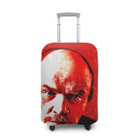 Чехол для чемодана 3D с принтом Ленин в Петрозаводске, 86% полиэфир, 14% спандекс | двустороннее нанесение принта, прорези для ручек и колес | lenin | ильич | ленин | ретро | ссср | товарищ