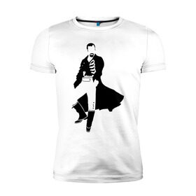 Мужская футболка премиум с принтом Black Sails Pirate в Петрозаводске, 92% хлопок, 8% лайкра | приталенный силуэт, круглый вырез ворота, длина до линии бедра, короткий рукав | пират