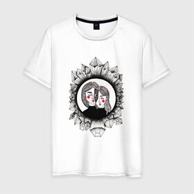 Мужская футболка хлопок с принтом Illustration #3 в Петрозаводске, 100% хлопок | прямой крой, круглый вырез горловины, длина до линии бедер, слегка спущенное плечо. | 