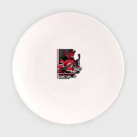 Тарелка с принтом New Jersey Devils в Петрозаводске, фарфор | диаметр - 210 мм
диаметр для нанесения принта - 120 мм | new jersey devils | nhl | спорт | хоккей