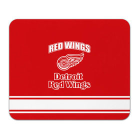 Коврик прямоугольный с принтом Detroit red wings в Петрозаводске, натуральный каучук | размер 230 х 185 мм; запечатка лицевой стороны | Тематика изображения на принте: detroit red wings | nhl | спорт | хоккей