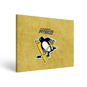 Холст прямоугольный с принтом Pittsburgh Pinguins в Петрозаводске, 100% ПВХ |  | nhl | pittsburgh pinguins | спорт | хоккей