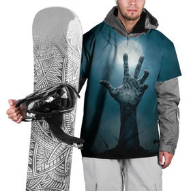 Накидка на куртку 3D с принтом Рука в Петрозаводске, 100% полиэстер |  | Тематика изображения на принте: зомби