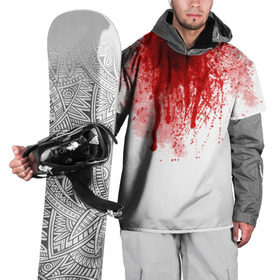 Накидка на куртку 3D с принтом Кровь в Петрозаводске, 100% полиэстер |  | Тематика изображения на принте: halloween | без головы | кровь | праздник | тыква | хэллоуин