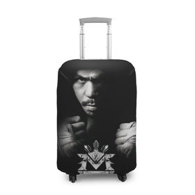 Чехол для чемодана 3D с принтом Менни Пакьяо в Петрозаводске, 86% полиэфир, 14% спандекс | двустороннее нанесение принта, прорези для ручек и колес | boxing | manny | pacquiao | бокс | боксер | знаменитость | мэнни | мэнни пакьяо | спорт