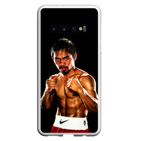 Чехол для Samsung Galaxy S10 с принтом Менни Пакьяо в Петрозаводске, Силикон | Область печати: задняя сторона чехла, без боковых панелей | Тематика изображения на принте: boxing | manny | pacquiao | бокс | боксер | знаменитость | мэнни | мэнни пакьяо | спорт