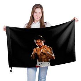 Флаг 3D с принтом Менни Пакьяо в Петрозаводске, 100% полиэстер | плотность ткани — 95 г/м2, размер — 67 х 109 см. Принт наносится с одной стороны | boxing | manny | pacquiao | бокс | боксер | знаменитость | мэнни | мэнни пакьяо | спорт