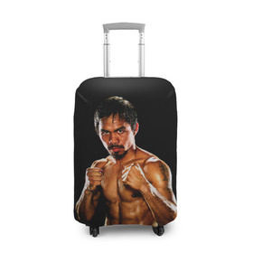 Чехол для чемодана 3D с принтом Менни Пакьяо в Петрозаводске, 86% полиэфир, 14% спандекс | двустороннее нанесение принта, прорези для ручек и колес | boxing | manny | pacquiao | бокс | боксер | знаменитость | мэнни | мэнни пакьяо | спорт