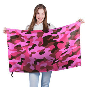 Флаг 3D с принтом Камуфляж в Петрозаводске, 100% полиэстер | плотность ткани — 95 г/м2, размер — 67 х 109 см. Принт наносится с одной стороны | army | military | армия