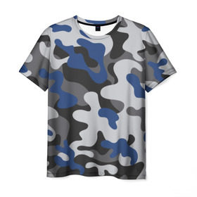 Мужская футболка 3D с принтом Камуфляж в Петрозаводске, 100% полиэфир | прямой крой, круглый вырез горловины, длина до линии бедер | army | military | армия