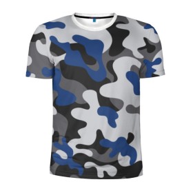 Мужская футболка 3D спортивная с принтом Камуфляж в Петрозаводске, 100% полиэстер с улучшенными характеристиками | приталенный силуэт, круглая горловина, широкие плечи, сужается к линии бедра | army | military | армия
