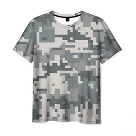 Мужская футболка 3D с принтом Камуфляж в Петрозаводске, 100% полиэфир | прямой крой, круглый вырез горловины, длина до линии бедер | army | military | армейские | армия | камуфляж | комуфляж