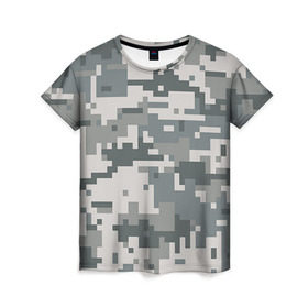 Женская футболка 3D с принтом Камуфляж в Петрозаводске, 100% полиэфир ( синтетическое хлопкоподобное полотно) | прямой крой, круглый вырез горловины, длина до линии бедер | army | military | армейские | армия | камуфляж | комуфляж