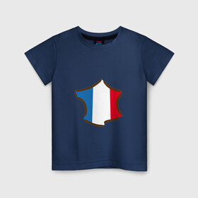 Детская футболка хлопок с принтом Сборная Франции в Петрозаводске, 100% хлопок | круглый вырез горловины, полуприлегающий силуэт, длина до линии бедер | 