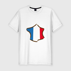 Мужская футболка премиум с принтом Сборная Франции в Петрозаводске, 92% хлопок, 8% лайкра | приталенный силуэт, круглый вырез ворота, длина до линии бедра, короткий рукав | 