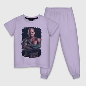 Детская пижама хлопок с принтом Jeff Monson (MMA) в Петрозаводске, 100% хлопок |  брюки и футболка прямого кроя, без карманов, на брюках мягкая резинка на поясе и по низу штанин
 | ufc