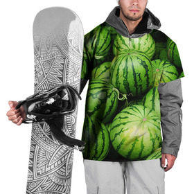 Накидка на куртку 3D с принтом Арбузы в Петрозаводске, 100% полиэстер |  | арбуз | еда | фрукт | ягода