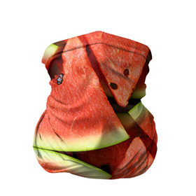 Бандана-труба 3D с принтом Дольки арбуза в Петрозаводске, 100% полиэстер, ткань с особыми свойствами — Activecool | плотность 150‒180 г/м2; хорошо тянется, но сохраняет форму | арбуз | дольки арбуза | еда | фрукт | ягода